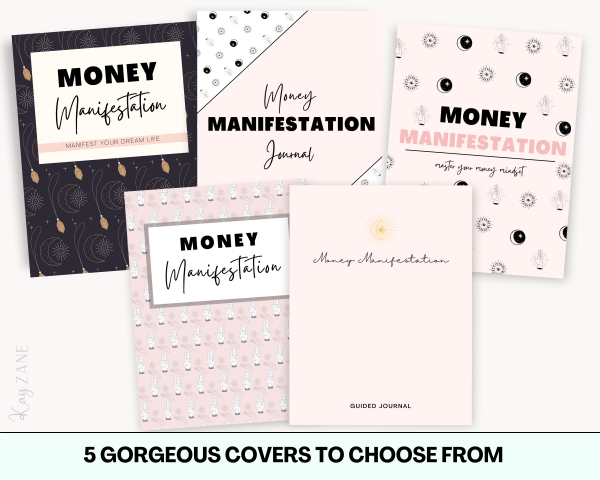 money manifestation journal covers